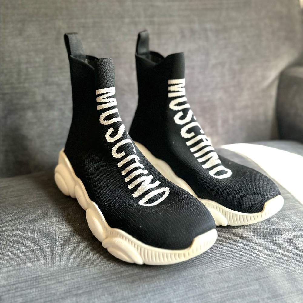 Moschino Logo Sock Sneakers